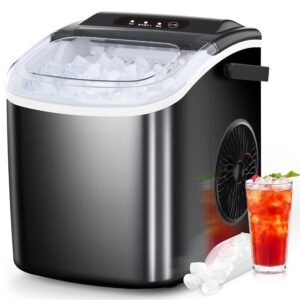 【最安1850円★3000円オフクーポンあり】製氷機 氷つくり機 最短6分 高速製氷機 小型製氷機 自動製氷機 押すだけ製氷 日本語表記 晩酌 家飲み オフィス飲み ホームパーティー レジャー 家庭/業務用 ice maker